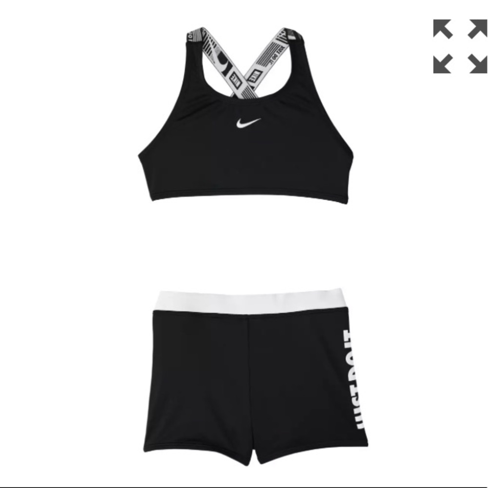 Nike Girls JDI Crossback Sport Two Piece Swimsuit